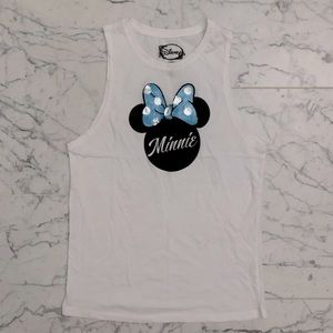 Minnie Mouse sleeveless white tank top